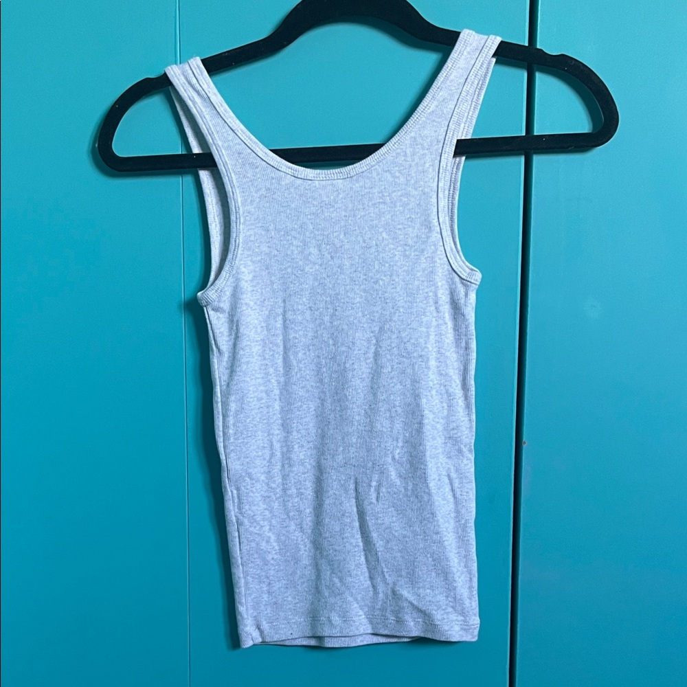 TNA HomeStretch Light Gray Tank (Ribbed) - Picture 3 of 4